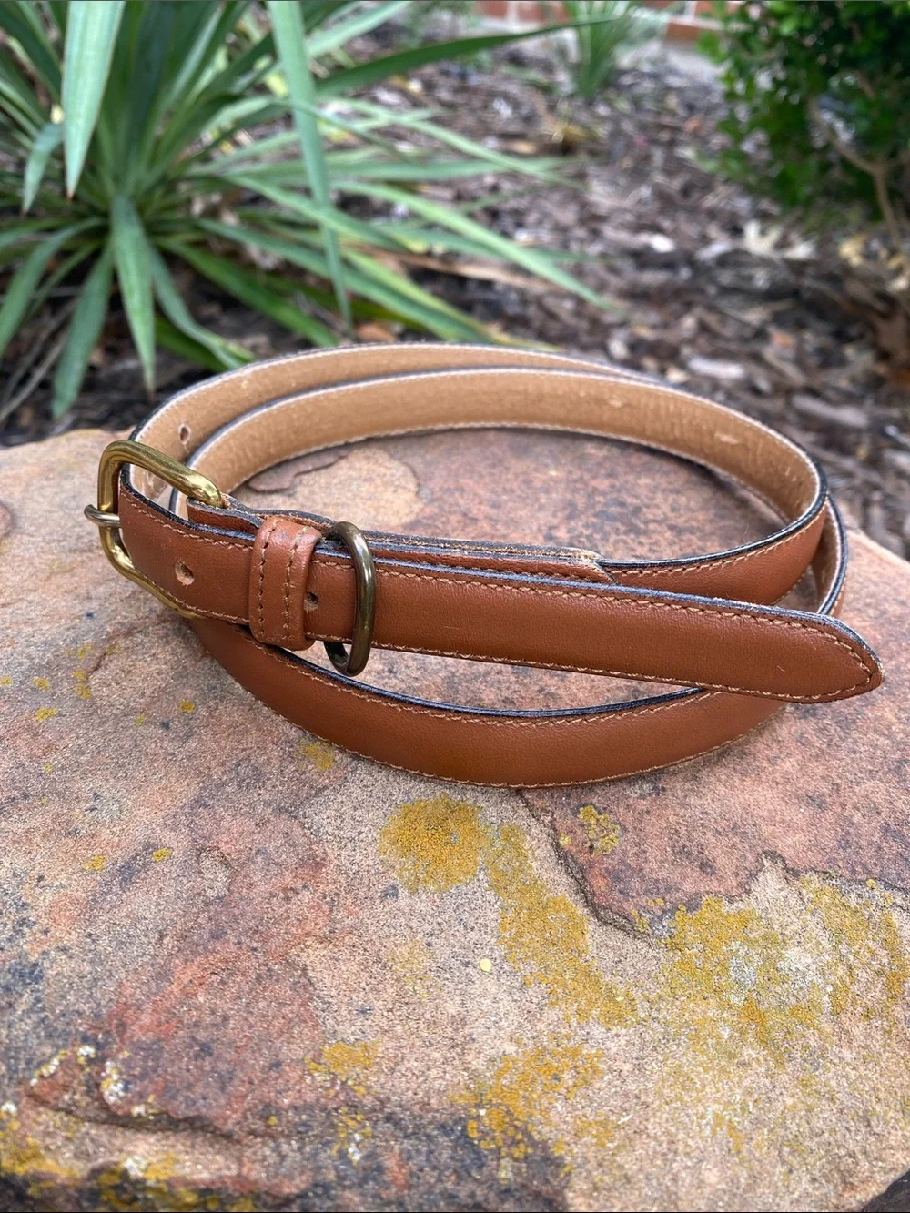 Vintage Heritage Dockers Handcrafted Top Grain Leather Belt w/Solid Brass Buckle